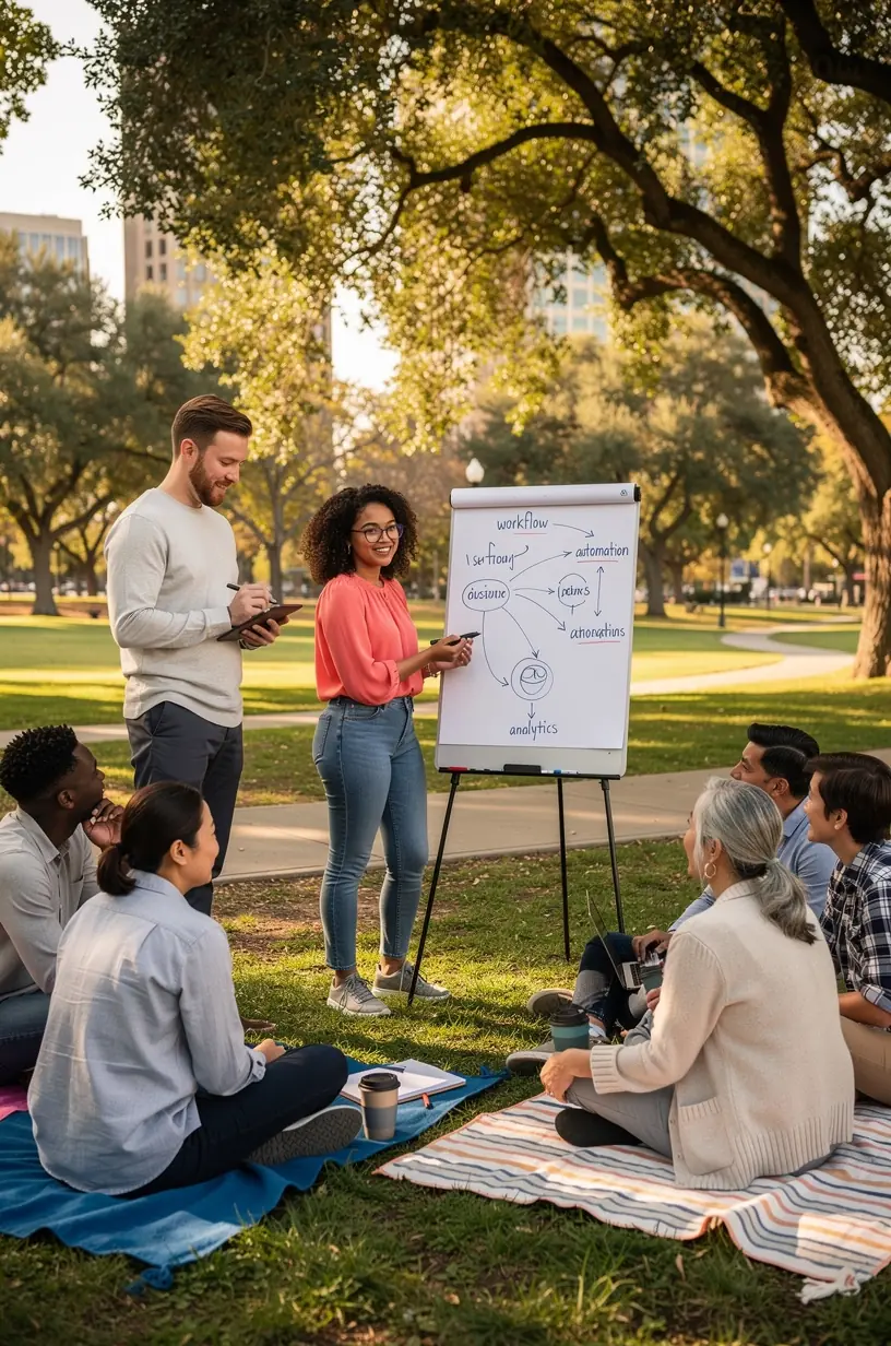 Modern office environment